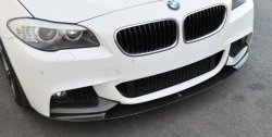 10 849 р. Накладка на передний бампер M-Performance BMW 5 серия F11 дорестайлинг, универсал (2009-2013) (Неокрашенная)  с доставкой в г. Омск. Увеличить фотографию 1