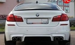 5 999 р. Лип спойлер М-Perfomance  BMW 3 серия  F30 - 5 серия  F10 (Черный матовый)  с доставкой в г. Омск. Увеличить фотографию 3