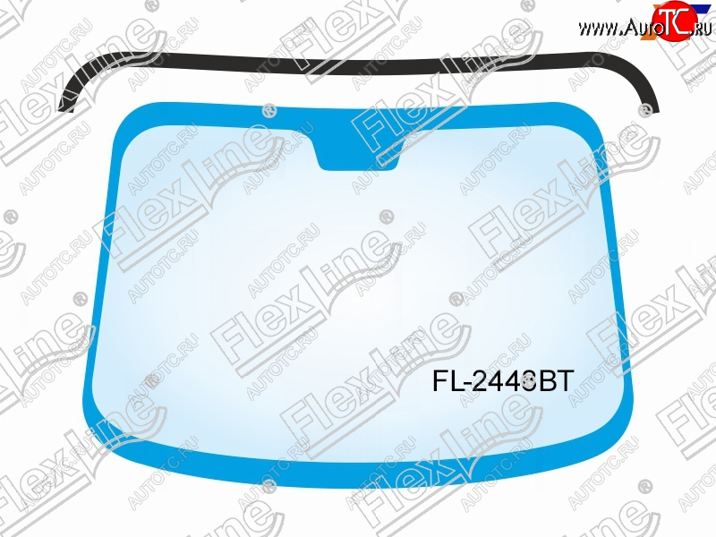 649 р. Молдинг лобового стекла FlexLine  BMW 5 серия ( E60,  E61) (2003-2010) седан дорестайлинг, универсал дорестайлинг, седан рестайлинг, универсал рестайлинг  с доставкой в г. Омск