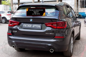 569 р. Накладки задних фонарей RA  BMW X3  G01 (2017-2021) дорестайлинг (Неокрашенные)  с доставкой в г. Омск. Увеличить фотографию 5