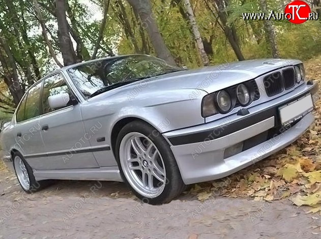 4 499 р. Накладка на передний бампер Schnitzer BMW 5 серия E34 седан дорестайлинг (1988-1994)  с доставкой в г. Омск