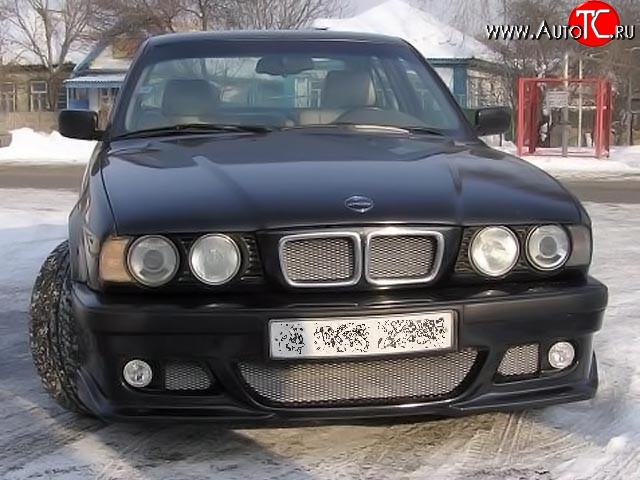 6 899 р. Передний бампер RIEGER BMW 5 серия E34 седан дорестайлинг (1988-1994) (Неокрашенный)  с доставкой в г. Омск