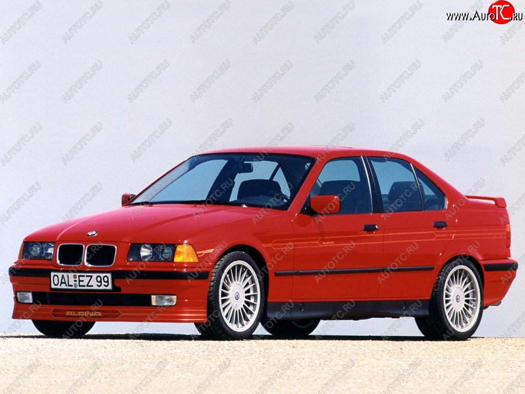 12 219 р. Накладка на передний бампер Alpina BMW 3 серия E36 седан (1990-2000)  с доставкой в г. Омск