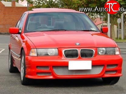 8 149 р. Передний бампер Seidl V2 BMW 3 серия E36 седан (1990-2000) (Неокрашенный)  с доставкой в г. Омск