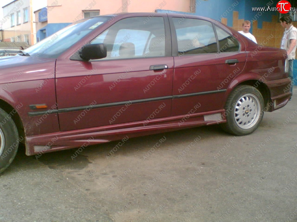 3 549 р. Пороги накладки M-Sport BMW 3 серия E36 седан (1990-2000)  с доставкой в г. Омск