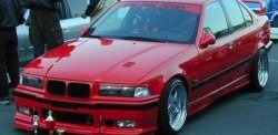 849 р. Реснички на фары Sport BMW 3 серия E36 седан (1990-2000) (Неокрашенные)  с доставкой в г. Омск. Увеличить фотографию 2