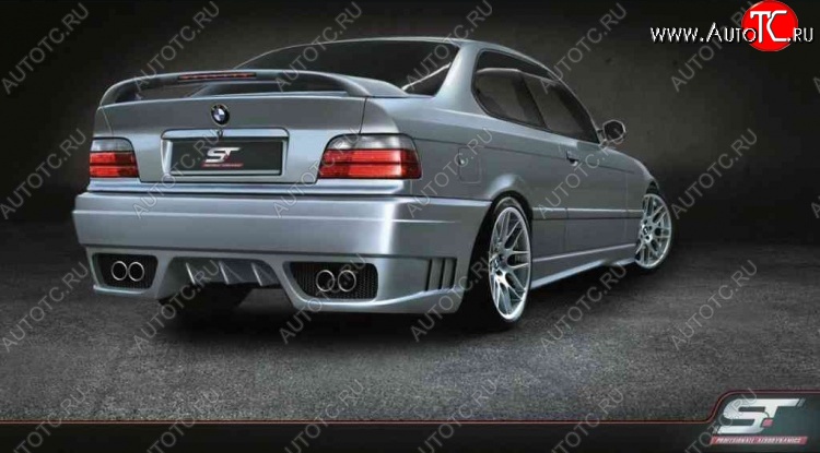 25 899 р. Задний бампер ST1 BMW 3 серия E36 седан (1990-2000)  с доставкой в г. Омск