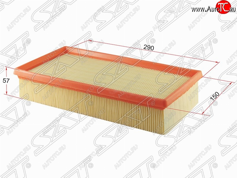 319 р. Фильтр воздушный двигателя SAT (290х150х57 mm)  BMW 7 серия  E38 - X5  E53  с доставкой в г. Омск