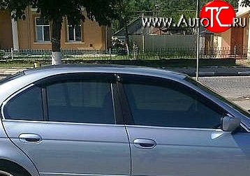 999 р. Комплект дефлекторов окон (ветровиков) 4 шт. (седан) Russtal BMW 5 серия E39 седан дорестайлинг (1995-2000)  с доставкой в г. Омск