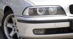 629 р. Реснички на фары RA  BMW 5 серия  E39 (2000-2003) седан рестайлинг (Неокрашенные)  с доставкой в г. Омск. Увеличить фотографию 1