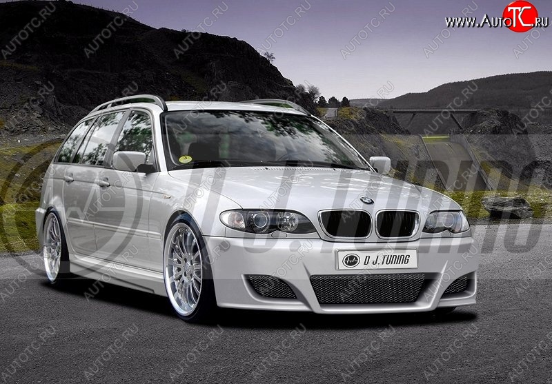 25 899 р. Передний бампер D.J. BMW 3 серия E46 седан дорестайлинг (1998-2001)  с доставкой в г. Омск