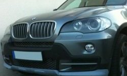 8 999 р. Накладка на передний бампер CT BMW X5 E53 дорестайлинг (1999-2003) (Неокрашенная)  с доставкой в г. Омск. Увеличить фотографию 2