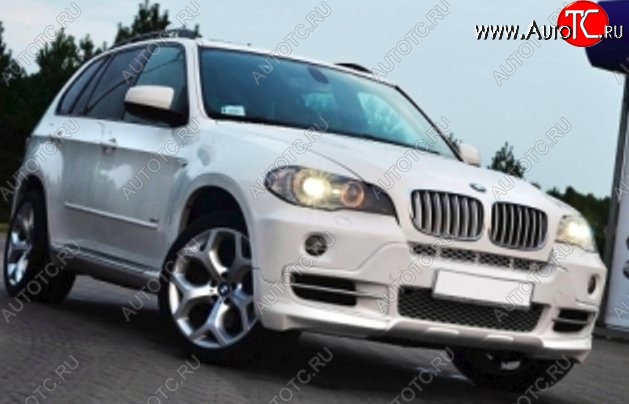 8 999 р. Накладка на передний бампер CT BMW X5 E53 дорестайлинг (1999-2003) (Неокрашенная)  с доставкой в г. Омск