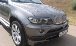 3 149 р. Реснички Storm на фары BMW X5 E53 дорестайлинг (1999-2003) (Неокрашенные)  с доставкой в г. Омск. Увеличить фотографию 2