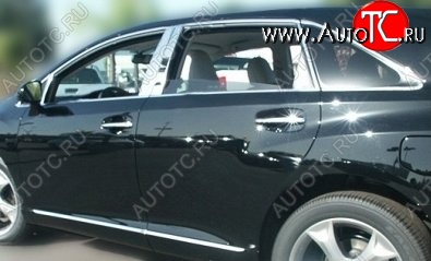 41 799 р. Накладки на стойки дверей СТ BMW X5 E70 дорестайлинг (2006-2010) (Неокрашенные)  с доставкой в г. Омск