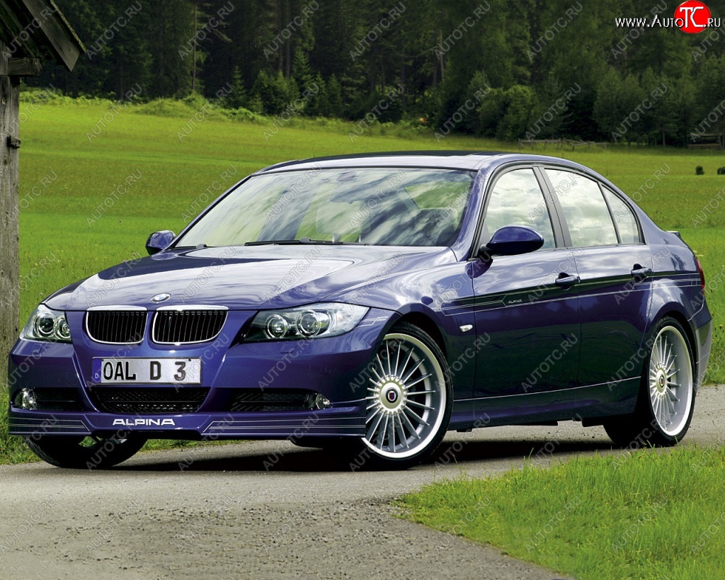 16 599 р. Накладка на передний бампер Alpina BMW 3 серия E90 седан дорестайлинг (2004-2008)  с доставкой в г. Омск