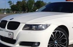 919 р. Комплект ресничек на фары M-VRS BMW 3 серия E90 седан дорестайлинг (2004-2008) (Без отверстий под светодиоды, Неокрашенные)  с доставкой в г. Омск. Увеличить фотографию 2