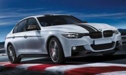 22 199 р. Пороги накладки M-performance BMW 3 серия F30 седан дорестайлинг (2012-2015) (Неокрашенные)  с доставкой в г. Омск. Увеличить фотографию 3