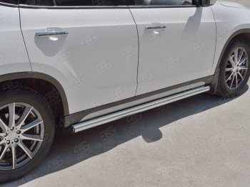 16 549 р. Защита порогов из круглой трубы d63 мм SLITKOFF v2 Brilliance V5 (2012-2018)  с доставкой в г. Омск. Увеличить фотографию 3