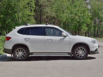 17 599 р. Защита порогов из круглой трубы d63 мм SLITKOFF v3 Brilliance V5 (2012-2018)  с доставкой в г. Омск. Увеличить фотографию 3