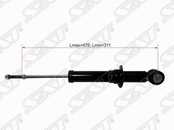 Амортизатор задний SAT (LH=RH) BYD F3 седан (2005-2014)