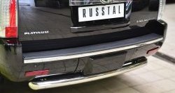 12 799 р. Защита заднего бампера (Ø76 мм, нержавейка) SLITKOFF  Cadillac Escalade  GMT926 джип 5 дв. (2006-2014) короткая база  с доставкой в г. Омск. Увеличить фотографию 2