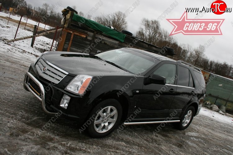 18 629 р. Решётка передняя мини d 60 низкая Cadillac SRX (2004-2009)  с доставкой в г. Омск