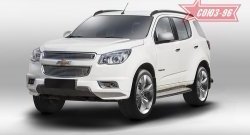 Декоративный элемент решетки радиатора Souz-96 (d10) Chevrolet Trailblazer GM800 дорестайлинг (2012-2016)