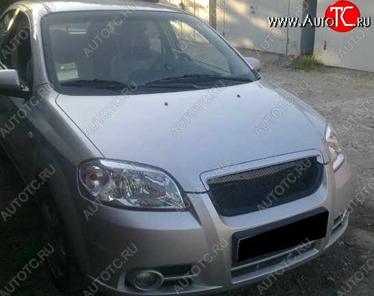 3 299 р. Решётка радиатора CT Chevrolet Aveo T250 седан рестайлинг (2006-2011) (Неокрашенная)  с доставкой в г. Омск