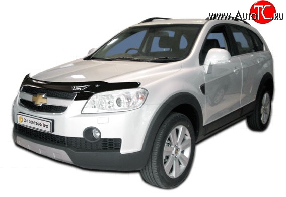 2 879 р. Дефлектор капота NovLine Chevrolet Captiva  дорестайлинг (2006-2011)  с доставкой в г. Омск