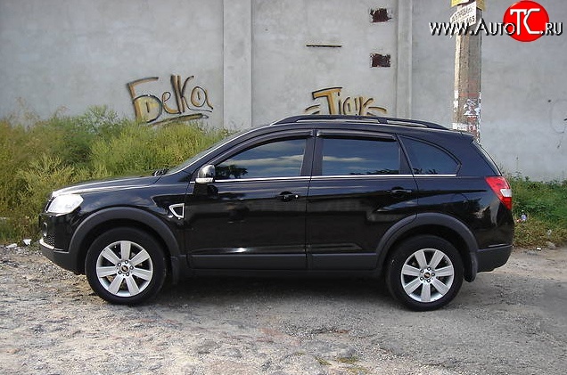 2 699 р. Дефлекторы окон (ветровики) Novline 4 шт. Chevrolet Captiva  дорестайлинг (2006-2011)  с доставкой в г. Омск