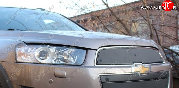 599 р. Зимняя заглушка решетки радиатора Стрелка 11 Премиум Chevrolet Captiva 2-ой рестайлинг (2013-2016)  с доставкой в г. Омск