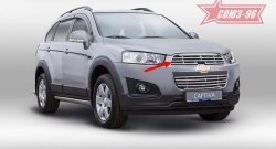 4 589 р. Декоративный элемент решетки радиатора Souz-96 (d16) Chevrolet Captiva 2-ой рестайлинг (2013-2016)  с доставкой в г. Омск. Увеличить фотографию 1