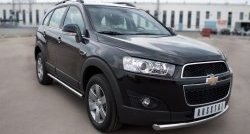 14 999 р. Одинарная защита переднего бампера диаметром 63 мм Russtal Chevrolet Captiva 1-ый рестайлинг (2011-2013)  с доставкой в г. Омск. Увеличить фотографию 4