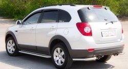 4 199 р. Защита порогов из круглой трубы диаметром 51 мм Petroil Tuning Chevrolet Captiva 1-ый рестайлинг (2011-2013) (Нержавейка)  с доставкой в г. Омск. Увеличить фотографию 1