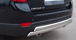 25 999 р. Защита заднего бампера (2 трубы Ø76х42 мм, нержавейка) Russtal Chevrolet Captiva 1-ый рестайлинг (2011-2013)  с доставкой в г. Омск. Увеличить фотографию 2