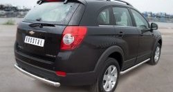 13 499 р. Одинарная защита заднего бампера из трубы диаметром 63 мм SLITKOFF Chevrolet Captiva 1-ый рестайлинг (2011-2013)  с доставкой в г. Омск. Увеличить фотографию 4