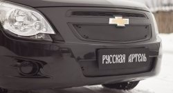 1 449 р. Зимняя заглушка решетки радиатора и переднего бампера РА  Chevrolet Cobalt (2011-2016) седан дорестайлинг  с доставкой в г. Омск. Увеличить фотографию 2