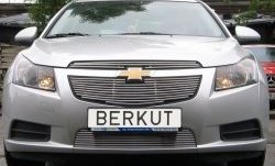 4 399 р. Декоративная вставка воздухозаборника Berkut Chevrolet Cruze J300 седан рестайлинг (2012-2015)  с доставкой в г. Омск. Увеличить фотографию 1