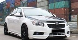 3 999 р. Накладка на передний бампер Extrime  Chevrolet Cruze ( J300,  J305,  J308) (2009-2015) седан дорестайлинг, хэтчбек дорестайлинг, универсал рестайлинг (Неокрашенная)  с доставкой в г. Омск. Увеличить фотографию 3