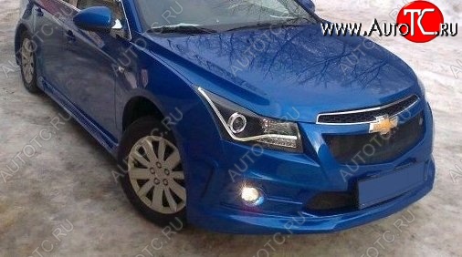 6 999 р. Передний бампер Sport Chevrolet Cruze J305 хэтчбек дорестайлинг (2009-2012) (Неокрашенный)  с доставкой в г. Омск