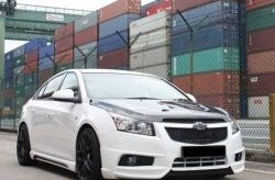 4 199 р. Пороги накладки Extrime Chevrolet Cruze J300 седан рестайлинг (2012-2015) (Неокрашенные)  с доставкой в г. Омск. Увеличить фотографию 3