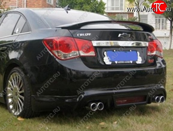 3 999 р. Спойлер CT Chevrolet Cruze J300 седан дорестайлинг (2009-2012) (Неокрашенный)  с доставкой в г. Омск