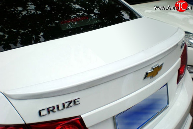 2 599 р. Лип спойлер M-VRS Chevrolet Cruze J300 седан дорестайлинг (2009-2012) (Неокрашенный)  с доставкой в г. Омск