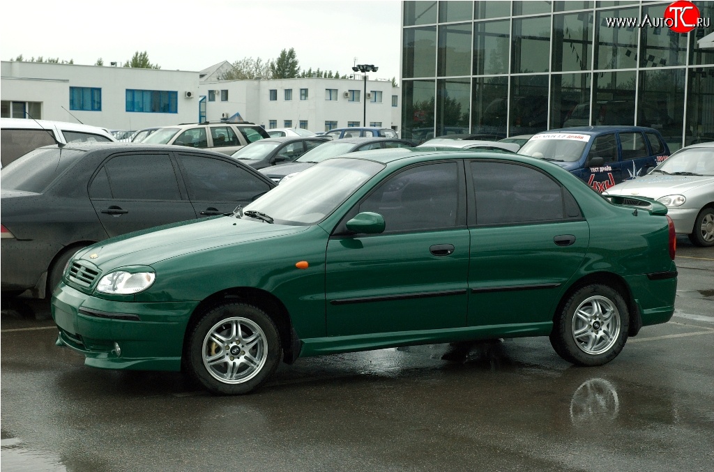 789 р. Комплект молдингов Дельта Daewoo Lanos T100 дорестайлинг, седан (1997-2002) (Неокрашенные)  с доставкой в г. Омск