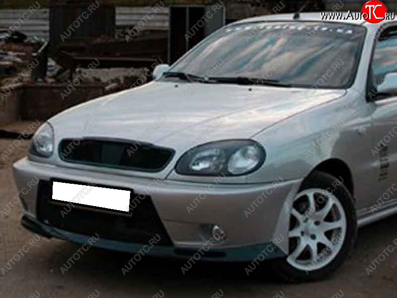 6 249 р. Передний бампер CT Daewoo Lanos T100 дорестайлинг, седан (1997-2002) (Неокрашенный)  с доставкой в г. Омск