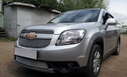 1 539 р. Сетка в решетку радиатора (нижняя) Russtal Chevrolet Orlando (2011-2018) (хром)  с доставкой в г. Омск. Увеличить фотографию 6