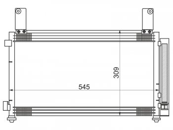 Радиатор кондиционера SAT Chevrolet Spark M200,250 (2005-2010)