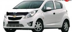 Дефлектор капота NovLine Chevrolet Spark M300 дорестайлинг (2010-2015)