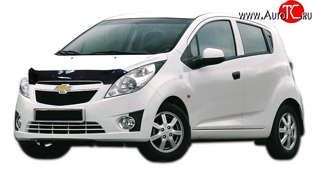 999 р. Дефлектор капота NovLine Chevrolet Spark M300 дорестайлинг (2010-2015)  с доставкой в г. Омск